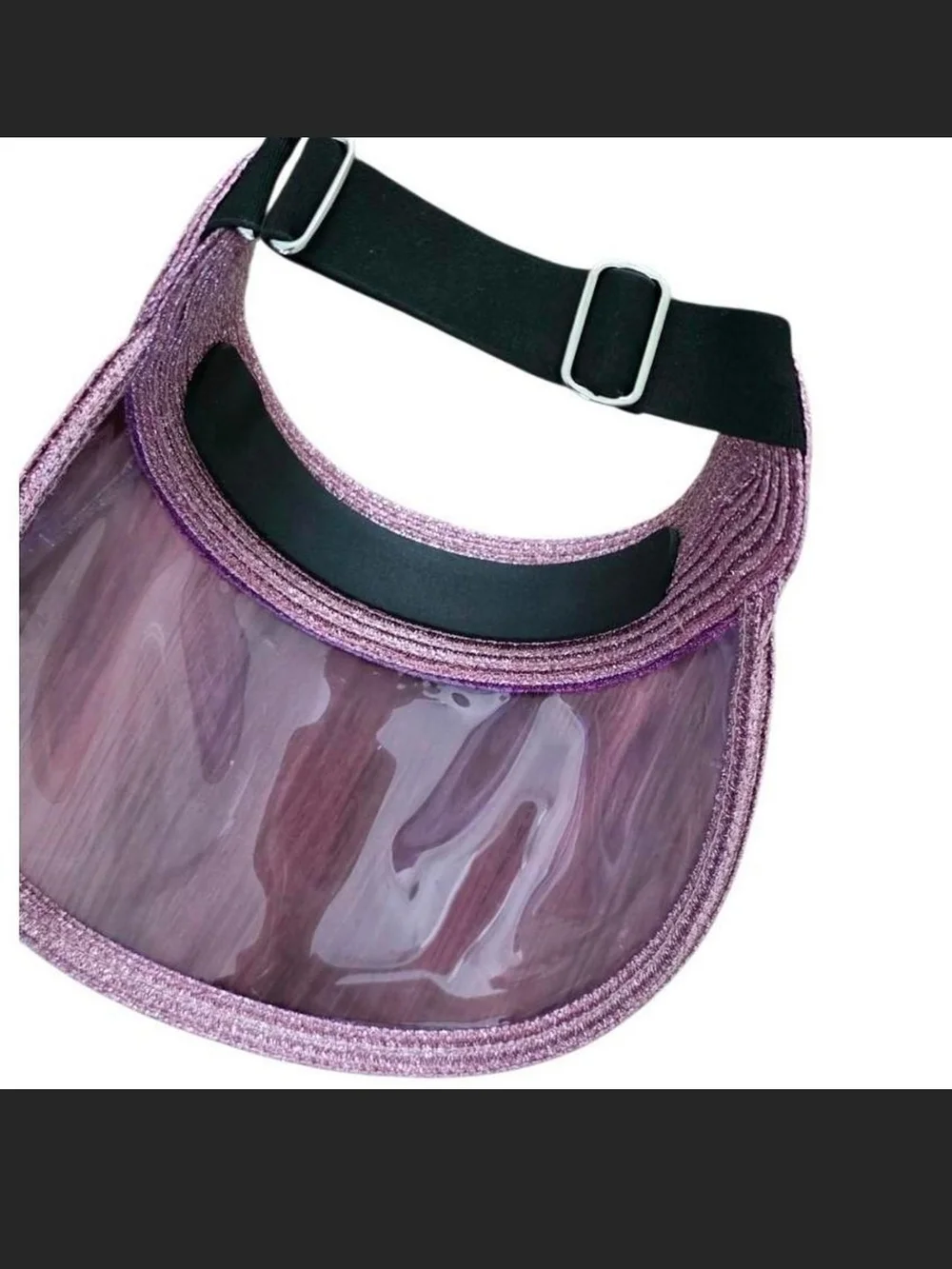 Y2K Sun Visor Hat Purple and Brown Set Beachwear